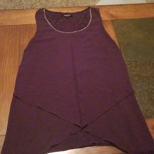 Women's purple tank tunic